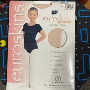 New kid’s Euroskins theatrical pink tights L/XL